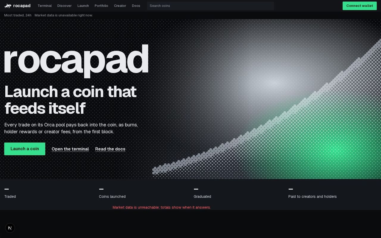 rocapad landing page