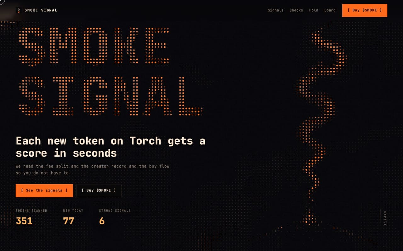 Smoke Signal home page