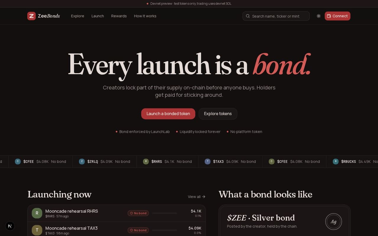 ZeeBonds home page